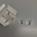 33lbs Adhesive Hooks for Hanging on Wall or Ceiling, Heavy Duty, Clear, Damage Free, Traceless, Stick on Hangers for Kitchen Bathroom, 10pcs