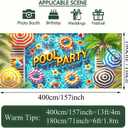 HOMETITUTE Pool Party Garage Door Banner 13x6ft Summer Beach Theme Backdrop Summer Party Decoration Banners for Outdoor Birthday Luau BBQ Swim Event Tropical Inflatable Photo Prop Background