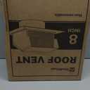 Roof Vent Cap - Hon&Guan Roof Vents 8 InchGalvanized Steel 8'' Exhaust Vent Wall Vent Cover Exterior with Damper for Ventilation System,Black