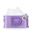 Clinique Take The Day Off Micellar Cleansing Makeup Remover Wipes For Face and Eyes | For All Skin Types | No Water Required | Perfect For Gym or Travel, 50 Count