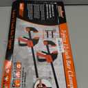 HORUSDY 12'' Bar Clamps for Woodworking, 2PCS Quick F Wood Working Clamps Sets, with 150 LBS Load Limit (Orange)