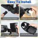 Universal Stroller Snack Tray with Cup & Phone Holder, Stroller Cup Holder Attachment with water Bottle Stroller snack tray to attach all Strollers, Stroller Accessories holder for Snacks and Drinks