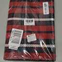 KIMODE Christmas Door Mat Outdoor 24"X51",Red/Black Buffalo Plaid Rug,Washable Cotton Hand-Woven Layered Door Mats,Reversible Outdoor Christmas Decor for Front Porch,Entryway,Kitchen