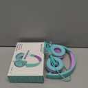 V1 Kids Headphones, Wired Stereo Foldable Tangle-Free 3.5mm Adjustable On-Ear Headphones for Kids for School/Toddlers/Childrens/Teens/Boys/Girls/Ipad/Tablet/Kindle/Phones/Travel/Plane (Green)