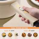Dezin Hot Pot Electric, 2L Non-Stick Saut Pan, Rapid Noodles Cooker, Mini Portable Pot for Steak, Egg, Fried Rice, Ramen, Oatmeal, Soup with Power Adjustment & Spatula, College Dorm Room Essential