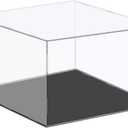 MECCANIXITY Acrylic Display Case Plastic Box Cube Storage Box Clear Small Assemble Dustproof Showcase 16.1x16.1x8 Inch for Collectibles Items
