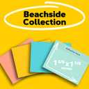 Post-it Notes, 1 3/8 in x 1 7/8 in, 24 Sticky Note Pads, 100 Sheets per Pad, Beachside Caf Collection, School Supplies and Office Products