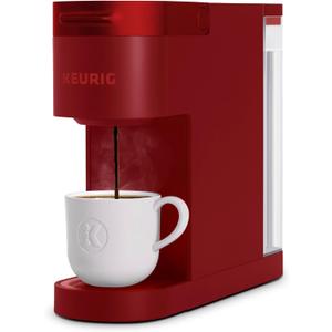 Keurig K- Slim Single Serve K-Cup Pod Coffee Maker, with 3 Brew Sizes, Multistream Technology, 46oz Removable Reservoir, Scarlet Red