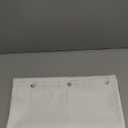 AmazerBath Waffle Shower Curtain White, Stall Shower Curtain 36x78 Inches, 240GSM Heavy Duty Fabric, Hotel Quality, Bathroom Accessories