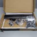 Single LCD Computer Monitor Free-Standing Desk Stand Mount Riser for 13 inch to 32 inch screen with Swivel, Height Adjustable, Rotation, Vesa Base Stand Holds One (1) Screen up to 77 lbs (HT05B-001) (Black)