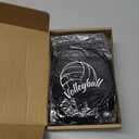 Yinder 4 Pcs Volleyball Knee Pad and Arm Sleeve Volleyball Accessories Stuff Forearm Elbow Sleeve Wrist Guard with Protection Pad and Thumb Hole for Women Men Adult (Large, Black)