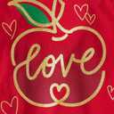 The Children's Place,Girls,School,Learning Short Sleeve Graphic T-Shirts,3 Pack (Paint Face/Love/First Day of School)