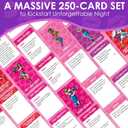 QUOKKA Bachelorette Party Games - 250 Cards Bachlorette Gifts for Bride 5 Categories 21+ Party Accessories