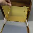 Acrylic Gold Card Box with Slot & Lock, Metallic Golden Classy Wedding Card Boxes for Reception, Large Money Gift Cards Box for Party Engagement Bridal Shower Luxury Wedding Table Decor