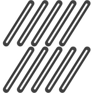 Adjustable Flat Mending Plate with Single Slot Hole, 10pcs 6 1/10" Slotted Flat Straight Mending Plate Support, Flat Fixing Slideable Bracket Connector for Wood Timber, Furniture, DIY Workbench