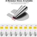 TIGARI Sewing Rolled Hemmer Foot, 8 Sizes Rolled Hem Presser Foot, Wide Rolled Hem Pressure Foot Sewing Machine Feet Hemming Machine Hand Sewing Machine Sewing Accessories, Rolled Hem 8pc