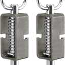 Spring Latch, Trailer Gate Latch, Heavy Duty Spring Loaded Gate Latch Pin, Stainless Steel Trailer Door Lock Mechanism with D-Ring Handle, 2-Pack