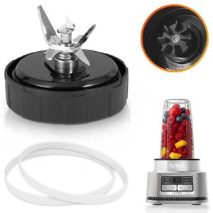 Ninja Replacement Blades  Compatible with Ninja Foodi Power Blender SS100, SS101, SS101C, SS150, SS151, SS300, SS350, SS351, SS351TGT, CO351B, CO101B  7 Fin Male 3.9" Ninja Blender Blade Replacement