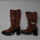 DREAM PAIRS Women's Knee-High Boots Comfortable Chunky Block Heel Riding Boots Fall Boots Pointed Toe Side Zipper Suede Tall Boots (6.5, Tan-pu)