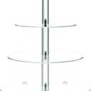 Clay Tonic 4 Tiered Acrylic Glass Premium Cupcake Holder-Cake Stand-Cupcake Stand-Dessert Stand-Tea Party Serving Platter (Round)