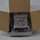 WEBANG 4 Inch Square Shower Drain Nickel Floor Drain with Flange Rainline Pattern Cover Grate Removable SUS304 Stainless Steel Watermark&CUPC Certified Brushed Nickel