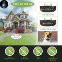 GPS Wireless Dog Fence System, Electric Satellite Technology Pet Containment System by GPS Signal for Dogs and Pets with Waterproof & Rechargeable Collar Receiver, Container Boundary (Black)