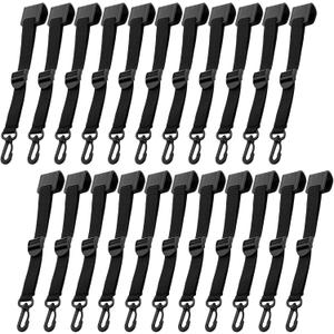 Yesland 20 Pack Canopy Hanging Clips for Vendor Booth Display Business Exhibitions, Tent Hanging Clip for Outdoor Camping to Hang Signs, Slogans, Flags, Food, Lanterns, Garbage Bags, Towels, Black
