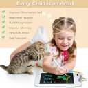 2 x Jasonwell LCD Drawing Writing Tablet - Drawing Pad Doodle Board for Kids Toddlers Drawing Toy Educational Learning Toys Christmas Birthday Gift 2 3 4 5 6 7 8 Year Old Girls Boys (White Unicorn)