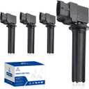 Ignition Coil Pack UF526 Replacement for 2007-2008 Cadillac Bls 2007 2008 for Saab 2003-2011 9-3 9-3X 2004 2005 2006 2009 2010 2.0L L4 Replaces DMB1103 5C1423 H6T60371 5C1423 Set of 4