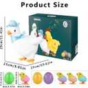 Plush Electric Stuffed Laying Egg Chicken Toy Doll with Sound Music Easter for Boys Girls