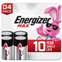 Energizer MAX D Batteries (12 Pack), D Cell Alkaline Batteries
