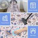 2x3 Entryway Rug 2x3 Washable Area Rugs Non-Slip Low Pile Throw Small Kitchen Rugs for Entryway Door Mat Indoor Entrance Bathroom,Printed Vintage Home Decor Rug (Pink Floral)