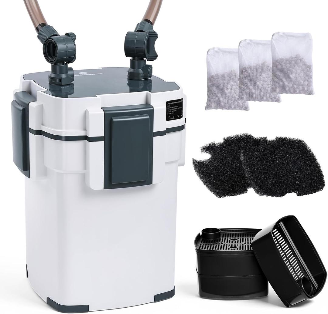 fishkeeper Aquarium Canister Filters,Ultra-Quiet External Fish Tank Filter