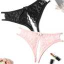 Avidlove Women Lace Panties Sexy Underwear Floral Lace Briefs with Cute Bow Center