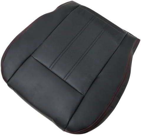 FZJDSD Black with red Stitch Driver or Passenger Bottom Seat Cover Compatible with Chrysler Town and Country 2011 2012 2013 2014 2015 2016 Compatible with Dodge Grand Caravan 2008-2020