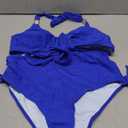 SUUKSESS Women's High Waisted Bikini Sets Tummy Control Drawstring Tie Knot Swimsuit 2025 Two Piece Wrap Push Up Bathing Suit(Royal Blue X-Large)