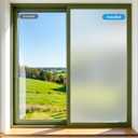 VELIMAX Window Privacy Film, Frosted Glass Window Film, Sun & Heat Blocking Decorative Static Cling Tint for Home Bathroom Office 29.5 x 78.7 inches