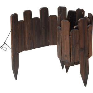 GHWIE Garden Edging Border Landscape Edging Garden Fence Wood Fence Border for Yard Patio Path Edging Decorative Landscape Edging,1PCS