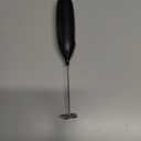 Milk Frother Handheld Battery, Electric Foam Maker Frother Wand, Drink Mixer with Stainless Steel Whisk for Coffee, Matcha, Lattes, Cappuccino Black