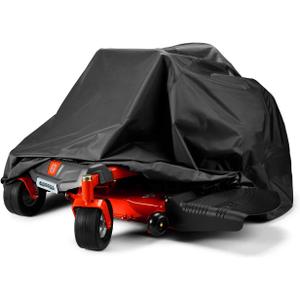 Zero-Turn Mower Cover, Universal Fit 600D Polyester Oxford, Weatherpoof UV with Windproof Buckle, Drawstring, Tractor Cover Up to 60" Lawn Mower Decks for Greenworks, EGO, Craftsman, Husqvarna, Honda