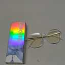 VISOONE Lightweight TR90 Blue Light Blocking Glasses Frame with Anti Glare Eye Protection for Women and Men RANE (Cystal)