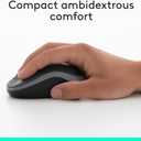 Logitech MK270 Wireless Keyboard and Mouse Combo for Windows, 2.4 GHz Wireless, Compact Mouse, 8 Multimedia and Shortcut Keys, 2-Year Battery Life, for PC, Laptop - Black