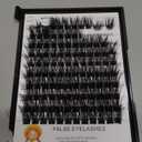 Bodermincer Lash Clusters D Curl Black/Brown/Colored Lashes 10-12-14/12-14-16/16-18-20mm Mixed Lash Clusters Kit For Beginner (M01# 16-18-20mm Mixed)