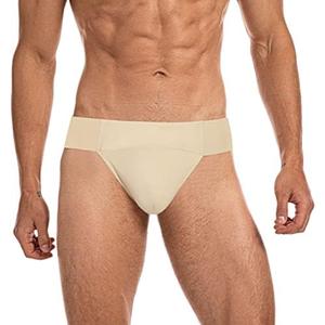 BAKPH Men's Thong Dance Belt,Wide Elastic Waistband, M