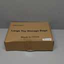 6 Packs Large Toy Storage Bags with Labels, Reusable Clear PVC Board Game Storage, Travel Waterproof Organizer Bags with Zipper for Building Blocks, Puzzle, Kids Books(3 large & 3 Extra Large) (Black)