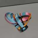 Pawhuggies Tri-Color Dog Harness - Adjustable Step-in No Pull Harness for Large Dogs, Heavy Duty, Easy Walking, Blue Pink L