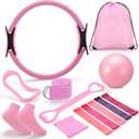 Pilates Kit for Home Workouts Pilate Essentials Kit, Pink
