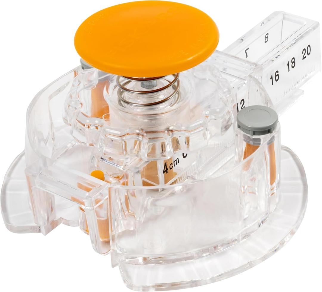 Fiskars Circle Cutter with 3 Replacement Blades - 1" to 8 Cut Length - Arts and Crafts Paper Cutter - Clear/Orange