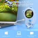 2 in 1 Microscope for Kids Video Camera, UPSPORT 2"HD IPS Screen 1000X Handheld Digital Microscopes Pocket Portable Microscope Camera, USB PC Compatible, STEM Science Edu Fun for Boys Girls Toys Gifts (Blue)