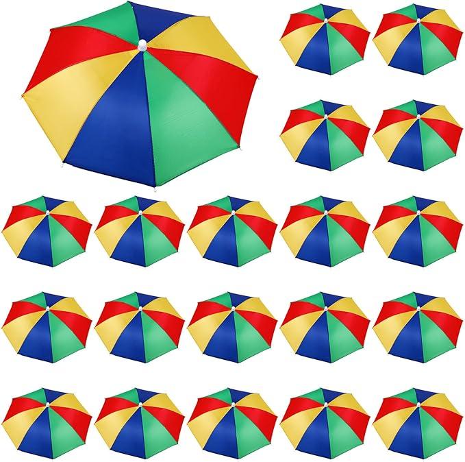 Kacctyen 20 Pieces Camouflage Umbrella Hat for Adults Waterproof Head Umbrella Cap for Summer Beach Fishing Hiking Camping Kacctyen 20 Pieces Camouflage Umbrella Hat for Adults Waterproof Head Umbrella Cap for Summer Beach Fishing Hiking Camping